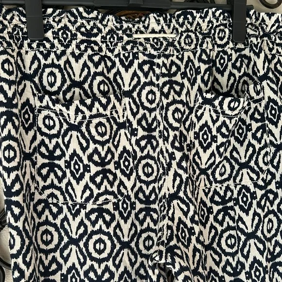 CALI 1850 PRINTED LINEN BLEND PANTS SIZE LARGE - Picture 4 of 6